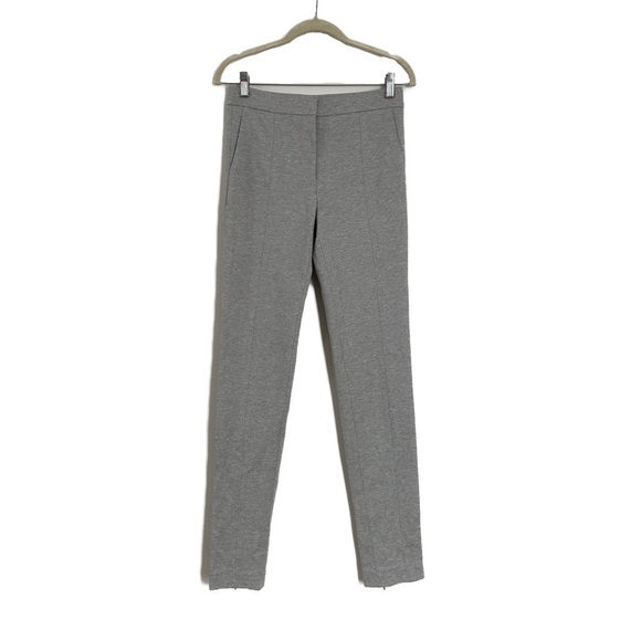 Tibi Greme Grey Melange Skinny Ankle Zip Trouser Size 0 NWT - Picture 1 of 2